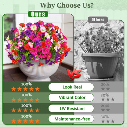 ✨Last Day 60% OFF🌸🌼UV Resistant Artificial Petunias Flowers