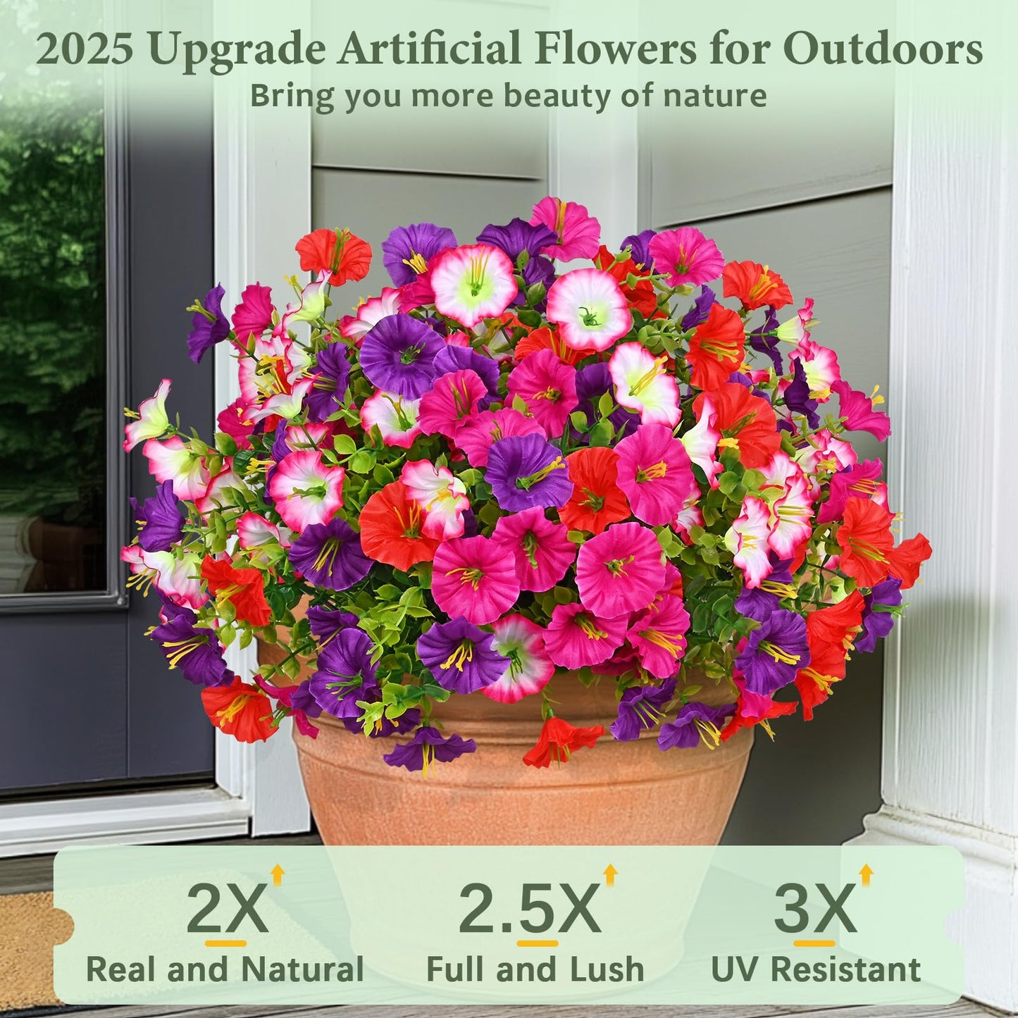 ✨Last Day 60% OFF🌸🌼UV Resistant Artificial Petunias Flowers