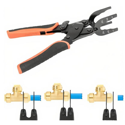 Disconnect Tong Sized 1/2 inch, 3/4 inch, 1 inch, Removal Tool used for Demount Brass Push Fit, Push-to-Connect Fittings